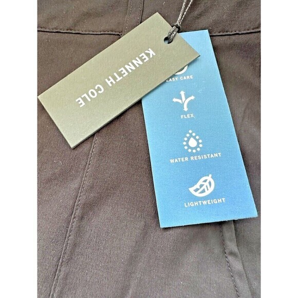 Kenneth Cole Mens Seam Cargo Pants Straight Leg Stretch Flat Front Black Size 40 - Picture 5 of 9